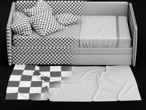 child bed 3D 模型