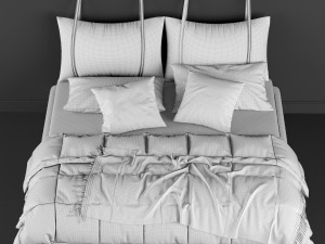 modern bed 7 Model 3D