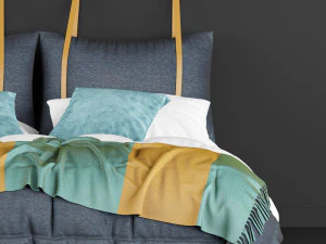 modern bed 7 3D Model