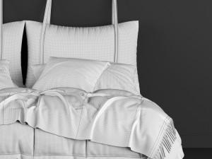 modern bed 7 Model 3D