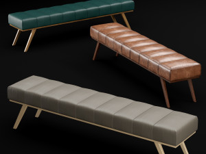 bed bench 2 3D Model