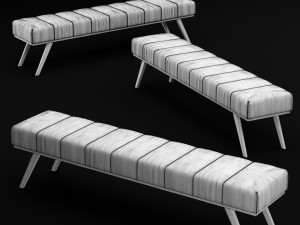bed bench 2 Model 3D