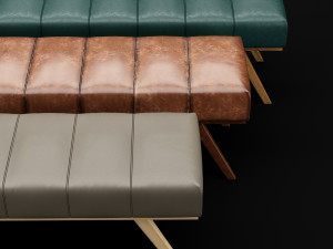 bed bench 2 Model 3D