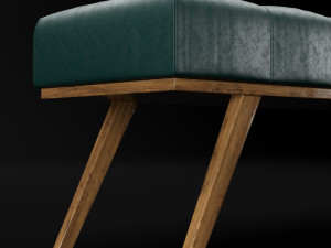 bed bench 2 Model 3D