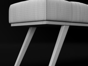 bed bench 2 Model 3D