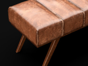 bed bench 2 Model 3D