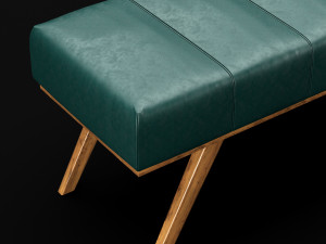 bed bench 2 Model 3D