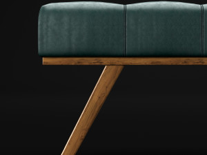 bed bench 2 Model 3D