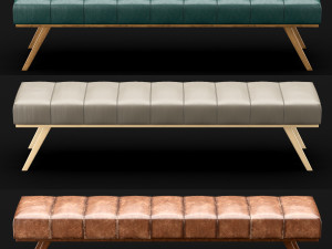 bed bench 2 Model 3D