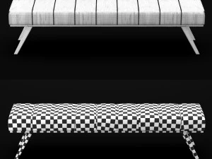 bed bench 2 3D Model
