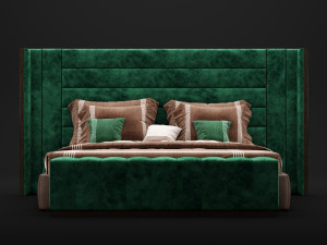 modern bed 5 Model 3D