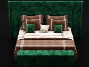 современная кровать 5 3D Модель