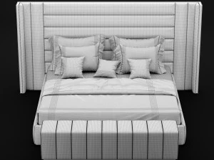 modern bed 5 3D Model