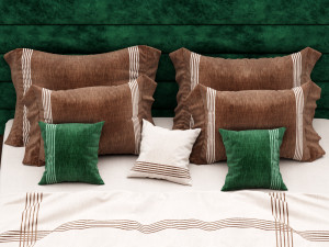 modern bed 5 Model 3D