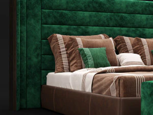 modern bed 5 3D Model