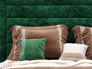 modern bed 5 Model 3D