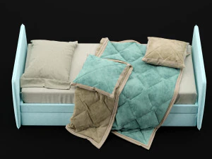 ł&oacute;żeczko dziecięce 2 Model 3D