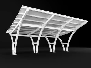 wooden carport 3D Model