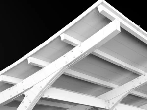 wooden carport 3D Model