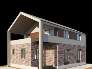 modern house 01 3D Model