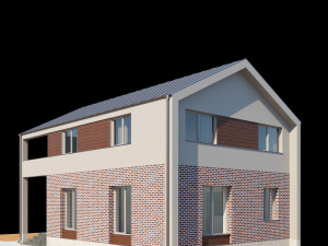 modern house 01 3D 모델