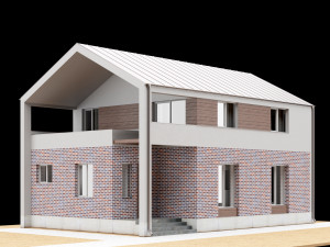 modern house 01 3D 모델