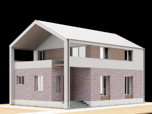 modern house 01 3D Model