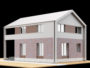modern house 01 3D 모델