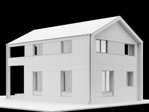 modern house 01 3D 모델