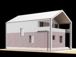 modern house 01 3D 모델