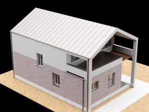 modern house 01 3D 모델