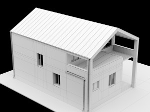 modern house 01 3D 모델