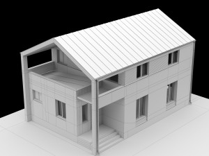 modern house 01 3D 모델