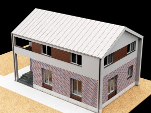 modern house 01 3D Model
