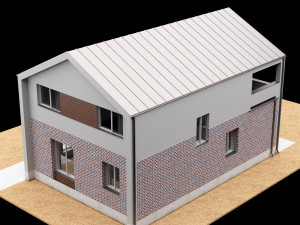 modern house 01 3D 모델