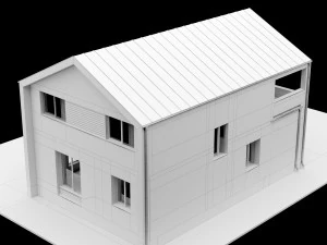 modern house 01 3D Model