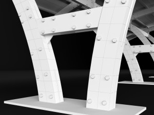 wooden carport 2 Modelo 3D