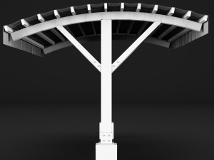 woden pergola Modèle 3D