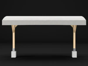 woden pergola 3D Model