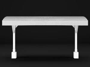 woden pergola 3D Model