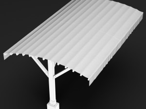 woden pergola Modèle 3D
