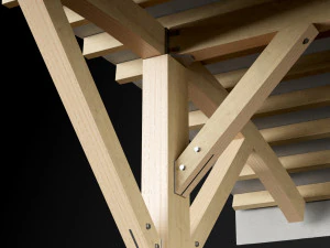 woden pergola 3D Model