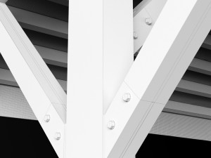 woden pergola Modèle 3D