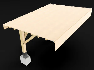 woden pergola 1 3D Model