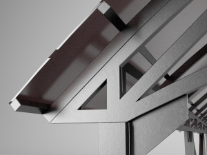 metall carport 1 3D Model