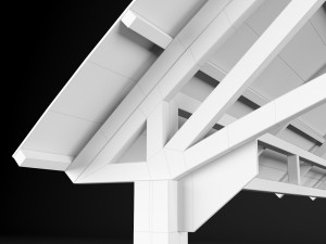 metall carport 1 3D Model