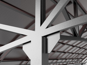 metall carport 1 3D Model