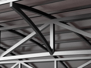metall carport 1 3D Model