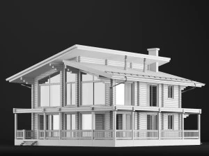 modern house 02 3D Model