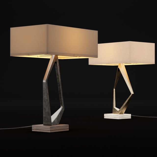 table lamp 5 3D Model .c4d .max .obj .3ds .fbx .stl .blend 